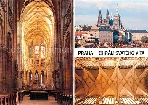 AK / Ansichtskarte Praha Prahy Prague Chram Svateho Vita Kat. Praha