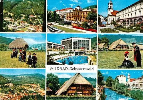 AK / Ansichtskarte Wildbad Schwarzwald Thermalbad Trachten  Kat. Bad Wildbad