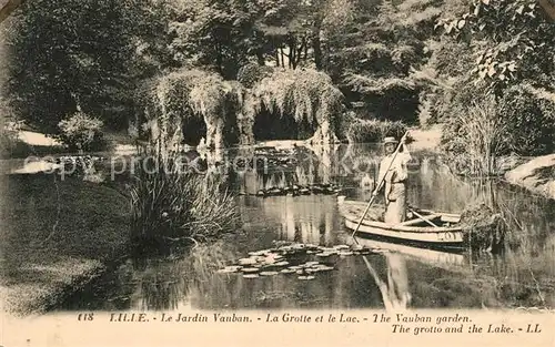 AK / Ansichtskarte Lille Nord Jardin Vauban La Grotte et le Lac Kat. Lille