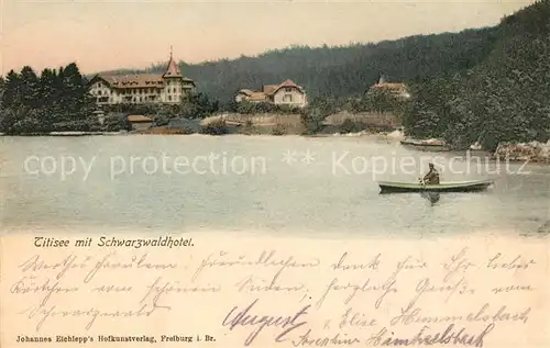 AK / Ansichtskarte Titisee Neustadt mit Schwarzwaldhotel Kat. Titisee Neustadt