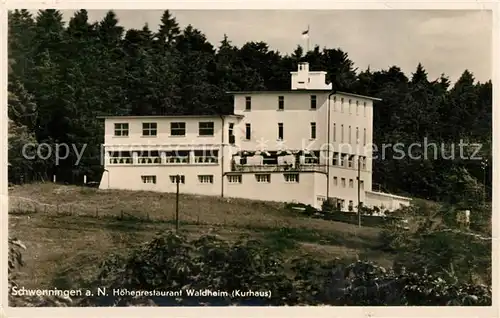 AK / Ansichtskarte Schwenningen Neckar Restaurant Waldheim Kat. Villingen Schwenningen