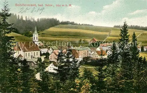 AK / Ansichtskarte Schoenwald Schwarzwald  Kat. Schoenwald im Schwarzwald