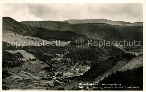 AK / Ansichtskarte Menzenschwand Fliegeraufnahme  Kat. St. Blasien