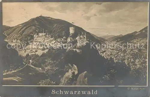 AK / Ansichtskarte Hornberg Schwarzwald Fliegeraufnahme Kat. Hornberg