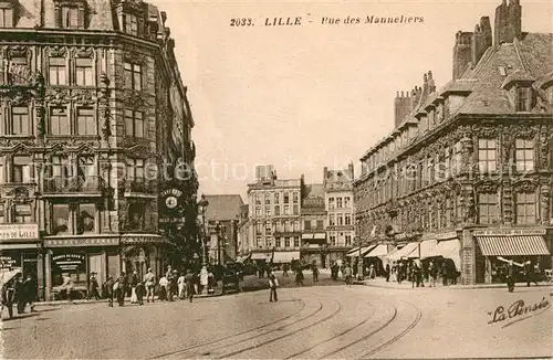 AK / Ansichtskarte Lille Nord Rue des Manneliers Kat. Lille