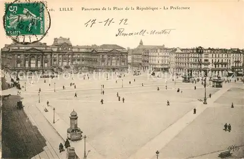 AK / Ansichtskarte Lille Nord Place de la Republique Prefectur Kat. Lille