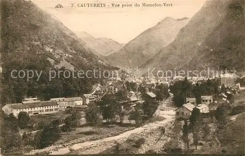 AK / Ansichtskarte Cauterets Vue prise du Mamelon Vert Pyrenees Kat. Cauterets
