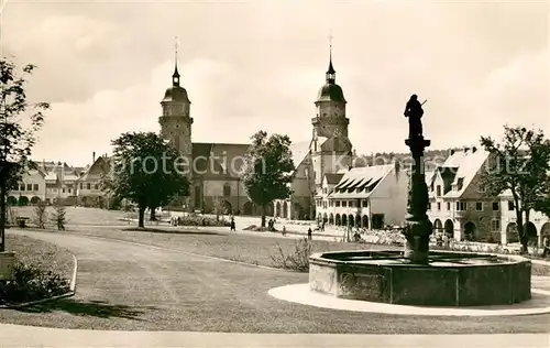 AK / Ansichtskarte Freudenstadt Marktplatz Stadtkirche Neptunbrunnen Kat. Freudenstadt