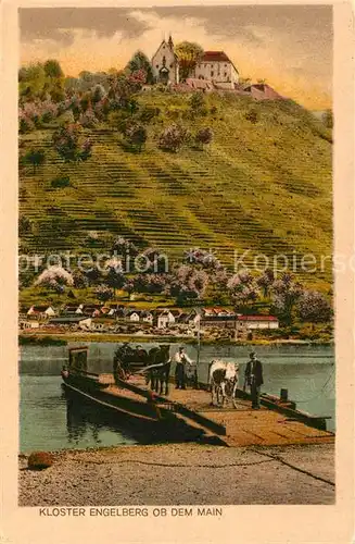 AK / Ansichtskarte Kloster Engelberg Steg am Main mit Blick zum Kloster Kat. Grossheubach