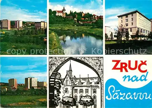 AK / Ansichtskarte Zruc Sazava Orts und Teilansichten