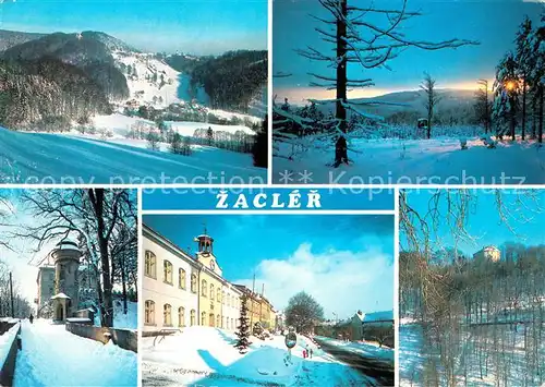 AK / Ansichtskarte Zacler Stredisko kamenouhelneho rviru na severovychode Cech vzniklo jako mesto