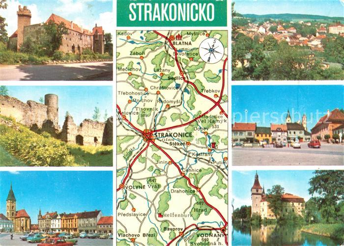 AK / Ansichtskarte Strakonice Strakonitz Hrad Vodnany namesti Volyne