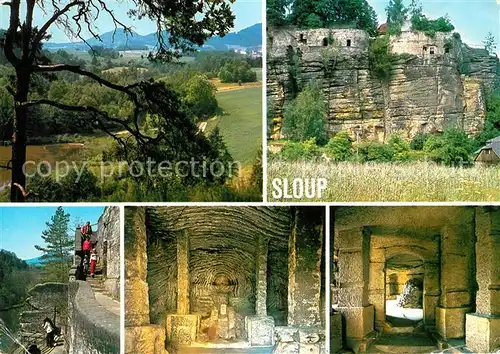 AK / Ansichtskarte Sloup v Cechach Skalni hrad z pocatku 14 stoleti Kat. Buergstein