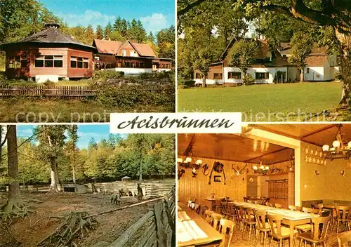 AK / Ansichtskarte Schluechtern Acisbrunnen Waldgaststaette Speisesaal Wildpark Kat. Schluechtern