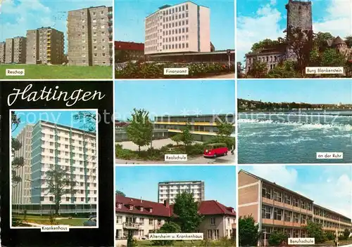 AK / Ansichtskarte Hattingen Ruhr Burg Blankenstein Reschop Finanzamt Kat. Hattingen