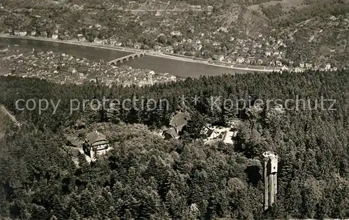 AK / Ansichtskarte Heidelberg Neckar Koenigstuhlgipfel mit Stadtblick  Kat. Heidelberg