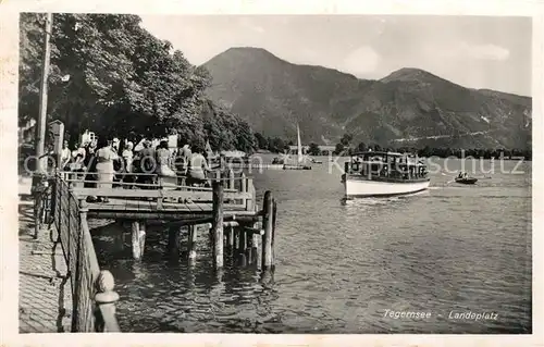 AK / Ansichtskarte Tegernsee Landeplatz Kat. Tegernsee