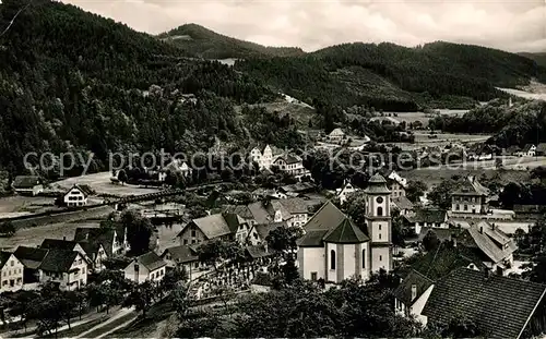 AK / Ansichtskarte Schenkenzell mit Ruine Schenkenburg Kat. Schenkenzell Schwarzwald