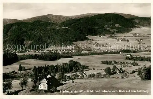 AK / Ansichtskarte Hinterzarten mit Feldberg Fliegeraufnahme Kat. Hinterzarten