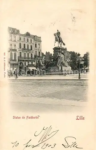 AK / Ansichtskarte Lille Nord Statue de Faidherbe Kat. Lille