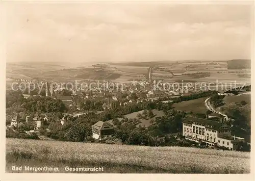 AK / Ansichtskarte Bad Mergentheim Gesamtansicht Kat. Bad Mergentheim