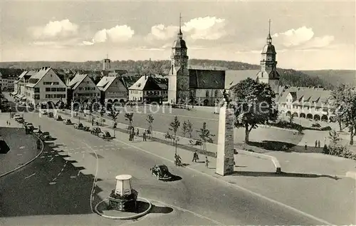 AK / Ansichtskarte Freudenstadt Marktplatz Stadtkirche Denkmal Kurort im Schwarzwald Kat. Freudenstadt