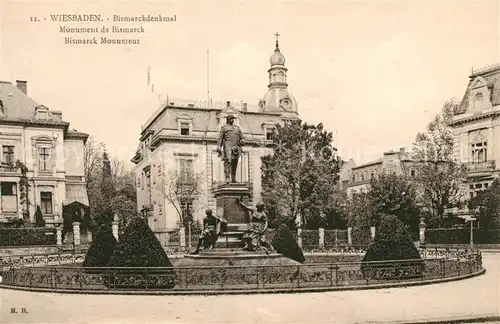 AK / Ansichtskarte Wiesbaden Bismarckdenkmal  Kat. Wiesbaden
