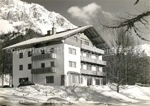 AK / Ansichtskarte Ramsau Dachstein Steiermark Hotel Laerchenhof Winter Kat. Ramsau am Dachstein