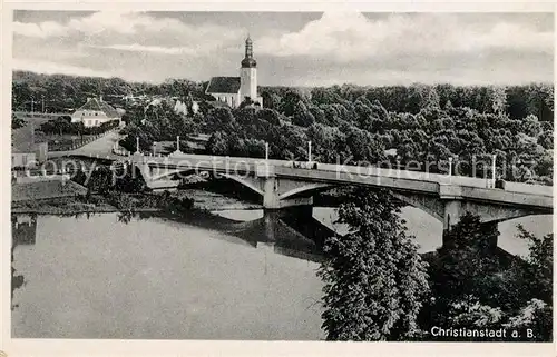 AK / Ansichtskarte Christianstadt Blick nach Naumburg am Bober Rose Kirche