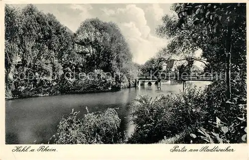 AK / Ansichtskarte Kehl Rhein Partie am Stadtweiher Kat. Kehl