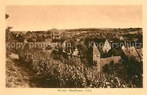 AK / Ansichtskarte Maulbronn Panorama mit Kloster Kat. Maulbronn