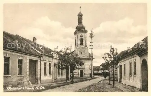 AK / Ansichtskarte Obritz Hadres Kirchenpartie