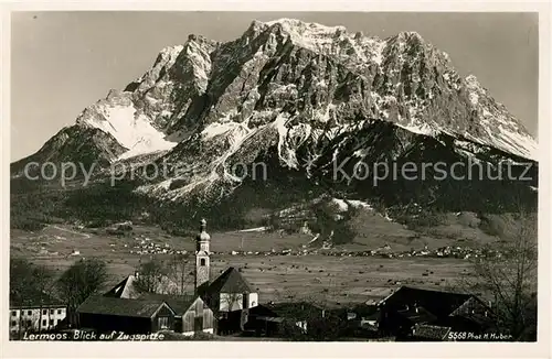 AK / Ansichtskarte Lermoos Tirol mit Zugspitze Kat. Lermoos