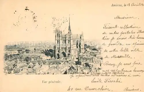 AK / Ansichtskarte Amiens avec Cathedrale Kat. Amiens