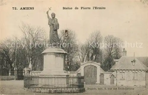 AK / Ansichtskarte Amiens Statue de Pierre l`Ermite Kat. Amiens