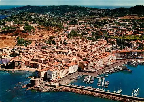 AK / Ansichtskarte Saint Tropez Var Fliegeraufnahme Hafen Panorama Kat. Saint Tropez