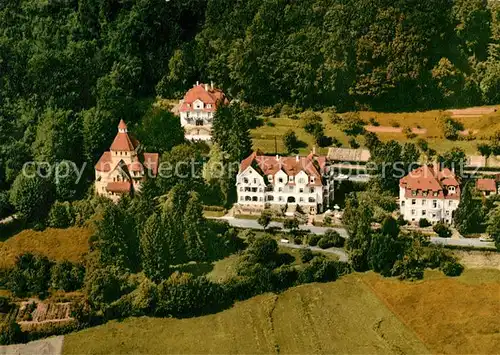 AK / Ansichtskarte Bad Brueckenau Fliegeraufnahme Villa Flueglein Sanatorium Schlaginweit Kat. Bad Brueckenau