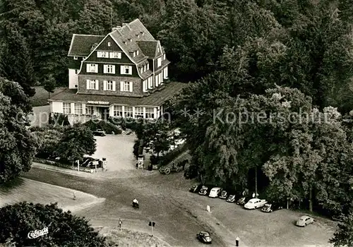 AK / Ansichtskarte Margarethenhoehe Koenigswinter Hotel Margarethenhof Fliegeraufnahme Kat. Koenigswinter