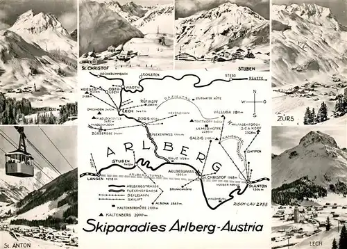 AK / Ansichtskarte Arlberg Warth St Anton St Christof Stuben Zuers Lech Kat. Oesterreich