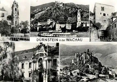 AK / Ansichtskarte Duernstein Wachau Kirche Schloss Ruine Kat. Duernstein