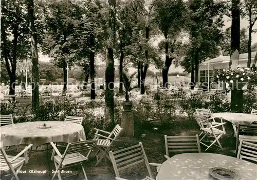 AK / Ansichtskarte Schildhorn Berlin Haus Ritzhaupt Gartenterrasse Kat. Berlin