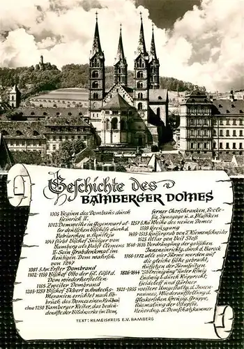 AK / Ansichtskarte Bamberg Dom Kat. Bamberg