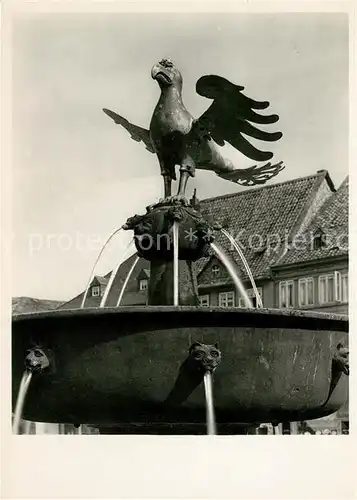 AK / Ansichtskarte Goslar Marktbecken mit dem Goslarer Adler Kat. Goslar