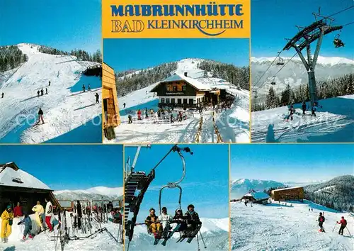 AK / Ansichtskarte Kleinkirchheim Kaernten Bad Skigebiet Maibrunnenhuete Winter Kat. Bad Kleinkirchheim
