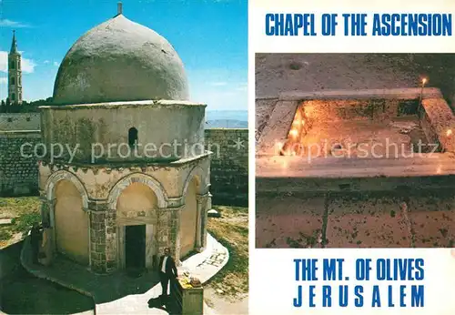 AK / Ansichtskarte Jerusalem Yerushalayim Chapel of the Ascension Mount of Olives Himmelfahrtskapelle Kat. Israel