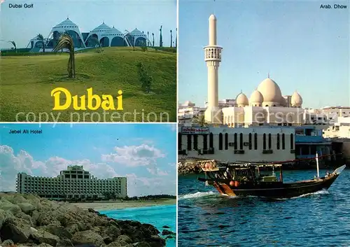 AK / Ansichtskarte Dubai Golf Jebel Ali Hotel Arab. Dhow Kat. Dubai