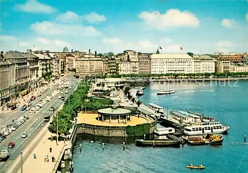 AK / Ansichtskarte Hamburg Jungfernstieg und Binnenalster Kat. Hamburg