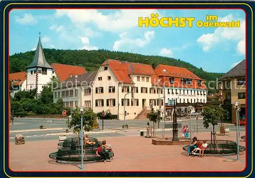 AK / Ansichtskarte Hoechst Odenwald Rathausplatz Kat. Hoechst i. Odw.