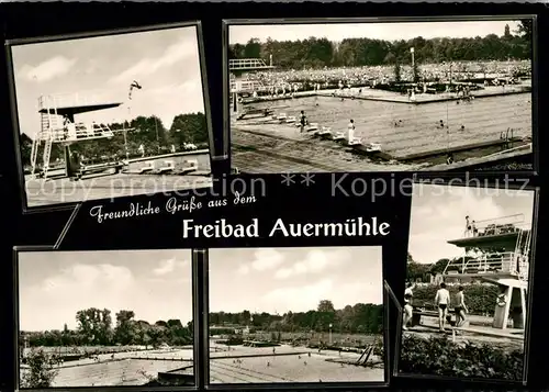 AK / Ansichtskarte Schlebusch Freibad Auermuehle Kat. Leverkusen