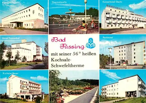 AK / Ansichtskarte Bad Fuessing Parkhotel Haus Regina Kurheim Bauer  Kat. Bad Fuessing